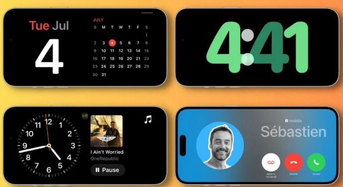 龙泉苹果手机维修分享iOS17横屏充电待机显示有什么好处 
