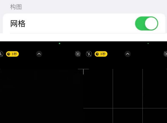 龙泉苹果手机维修网点分享iPhone如何开启九宫格构图功能